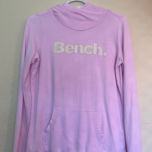 Pink BENCH athletic hoodie - Picture 1 of 7